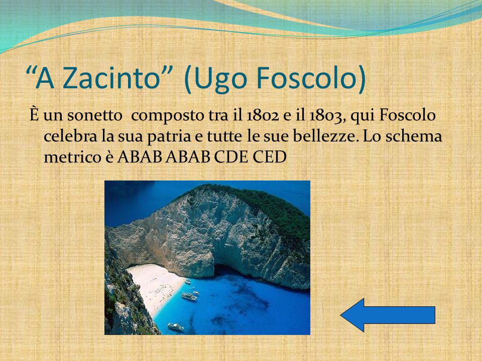A Zacinto (Ugo Foscolo)