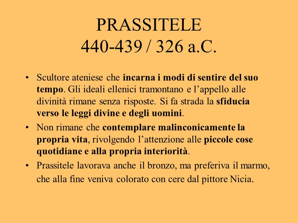 PRASSITELE / 326 a.C.