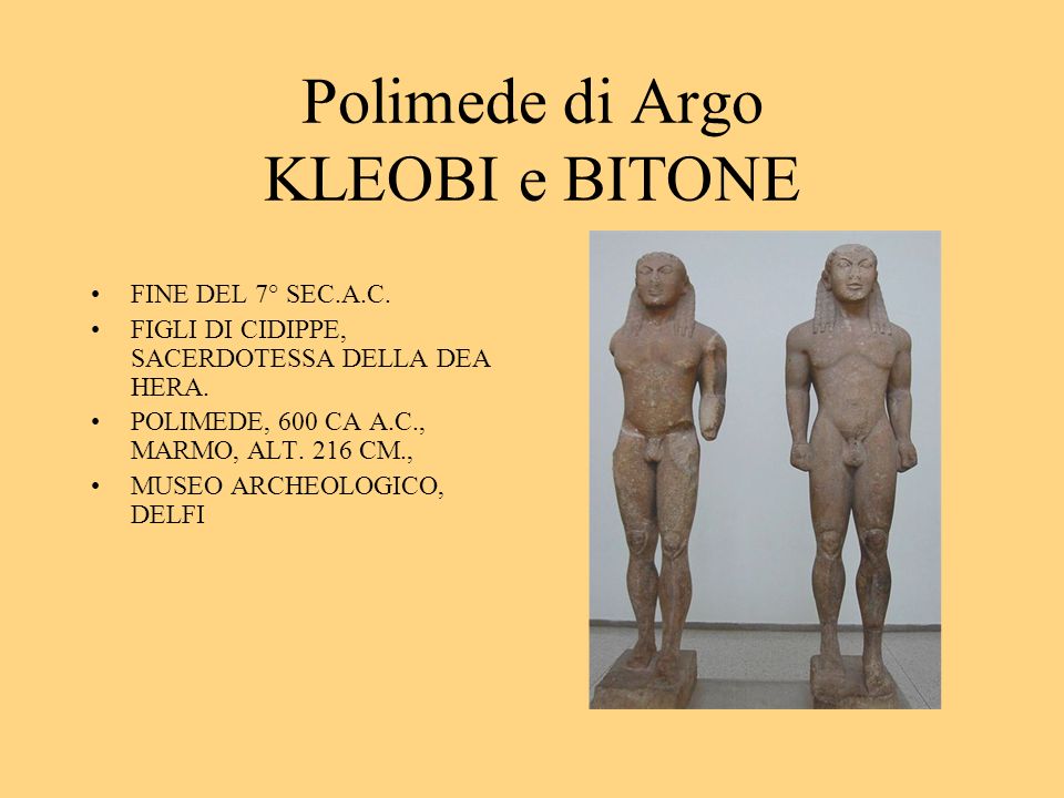 Polimede di Argo KLEOBI e BITONE
