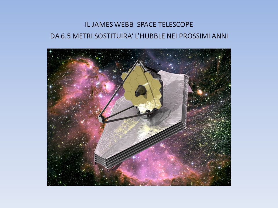 IL JAMES WEBB SPACE TELESCOPE DA 6