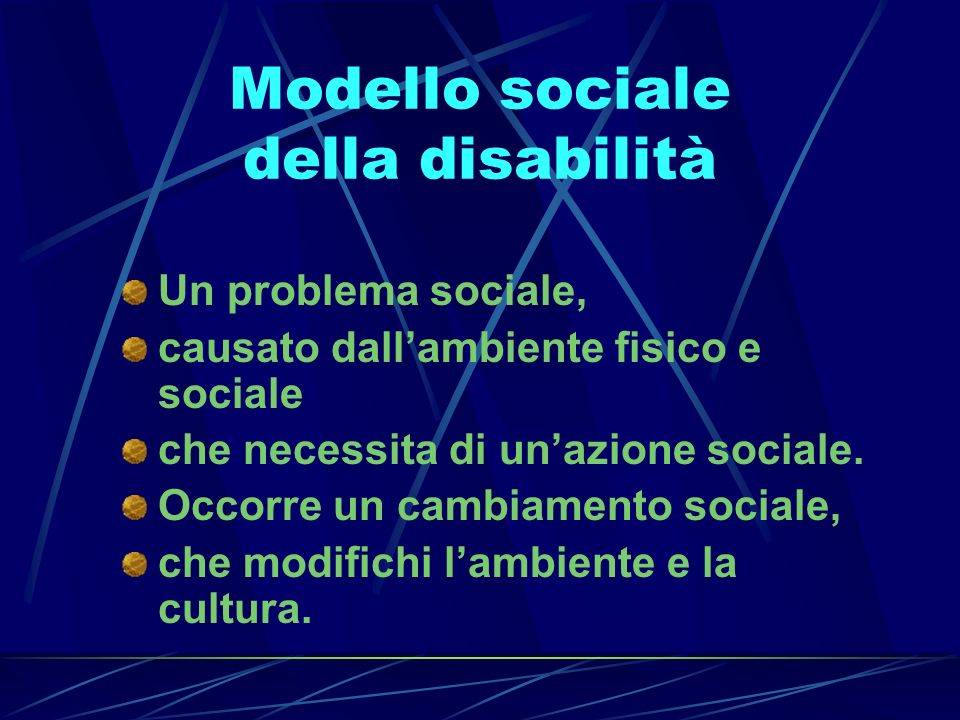 Modello sociale della disabilità
