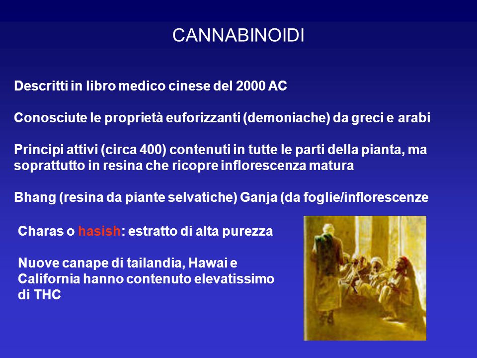 CANNABINOIDI Descritti in libro medico cinese del 2000 AC