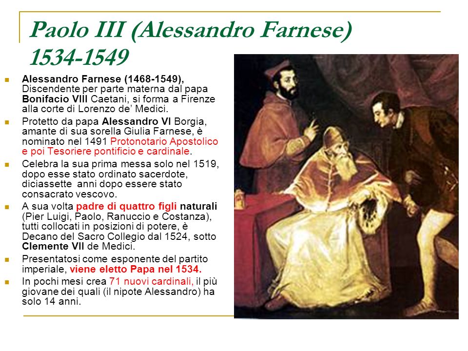 Paolo III (Alessandro Farnese)