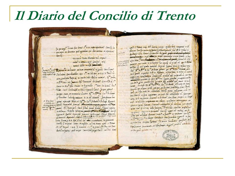 Il Diario del Concilio di Trento