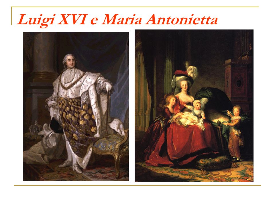 Luigi XVI e Maria Antonietta