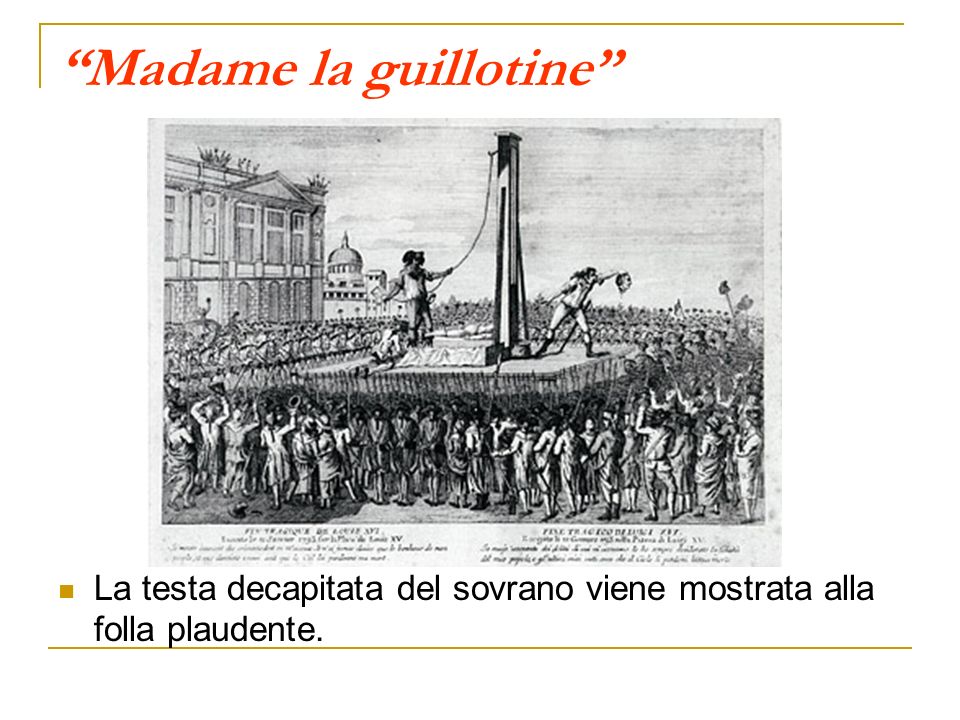 Madame la guillotine