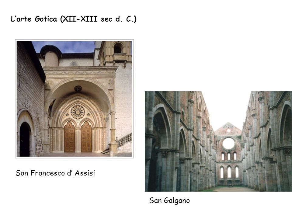 L’arte Gotica (XII-XIII sec d. C.)