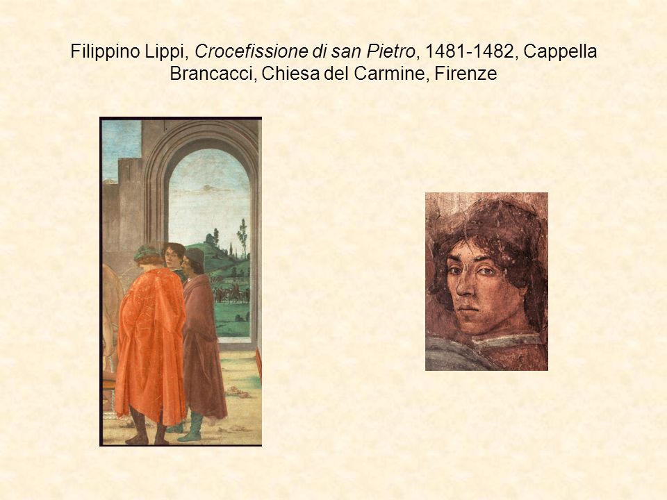 Filippino Lippi, Crocefissione di san Pietro, , Cappella Brancacci, Chiesa del Carmine, Firenze