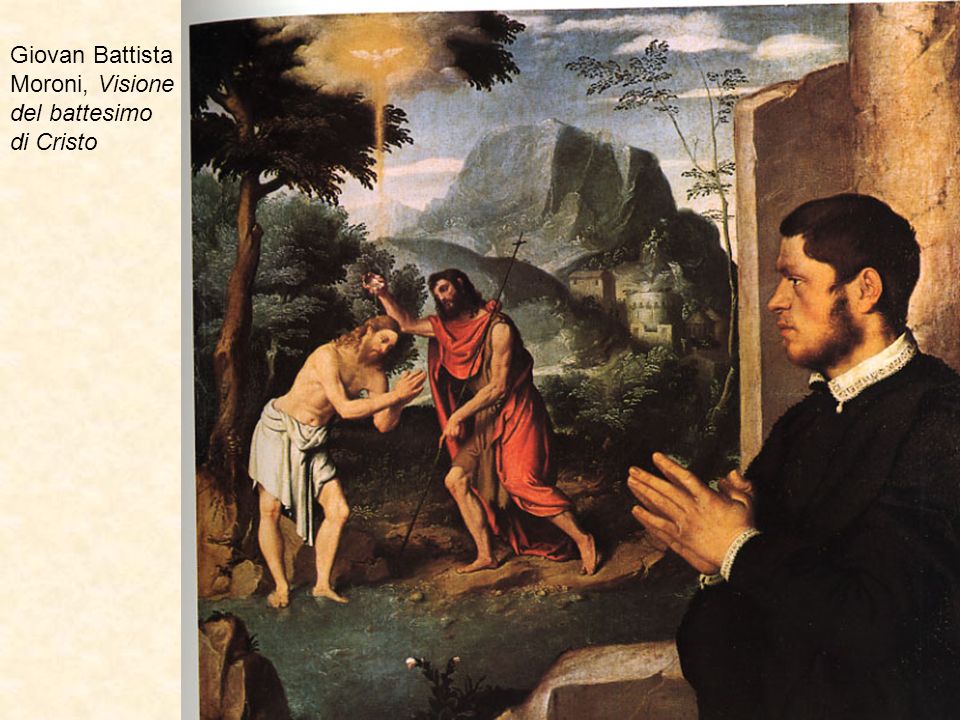 Giovan Battista Moroni, Visione del battesimo di Cristo