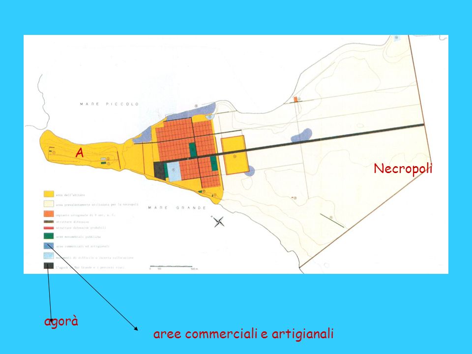 A Necropoli agorà aree commerciali e artigianali