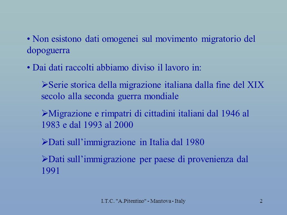 I.T.C. A.Pitentino - Mantova - Italy