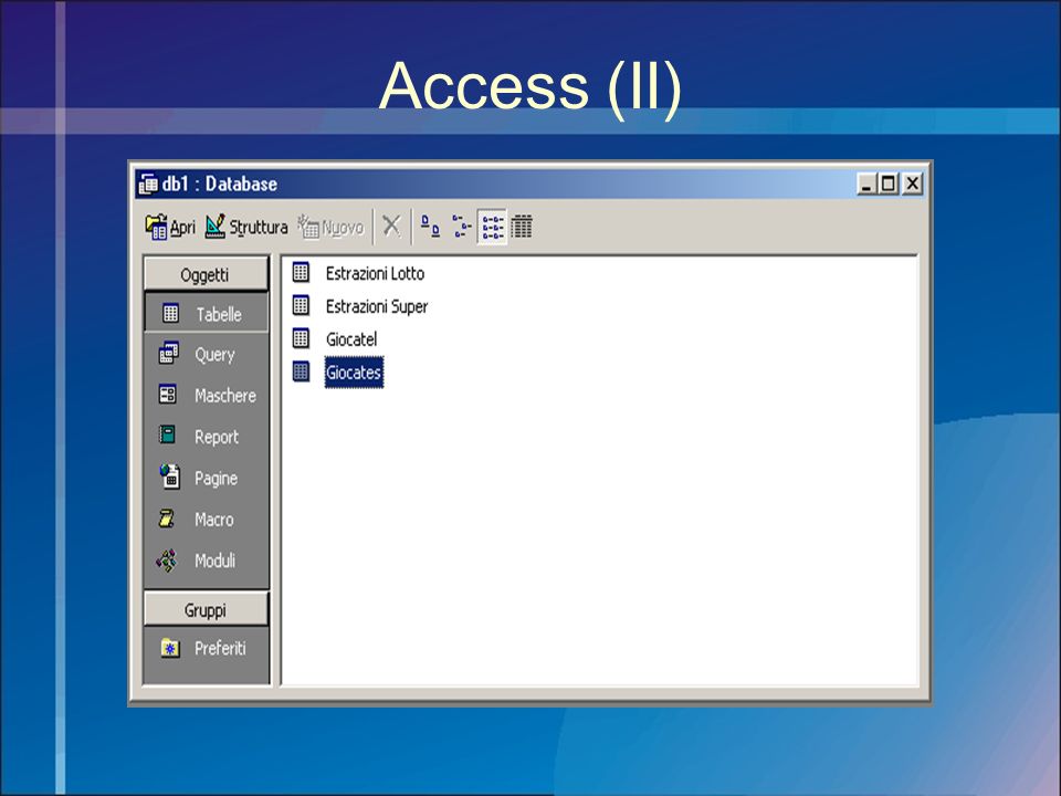 Access (II)
