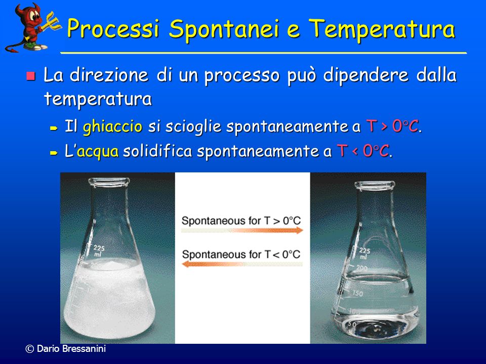 Processi Spontanei e Temperatura