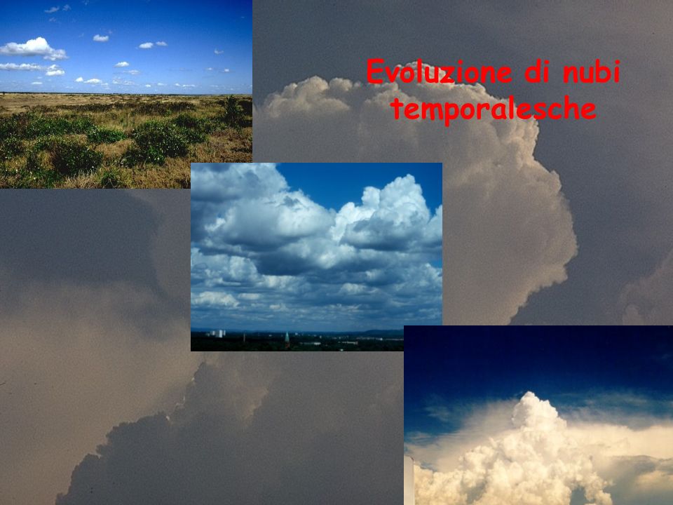 Evoluzione di nubi temporalesche