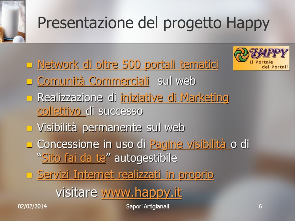 Presentazione del progetto Happy