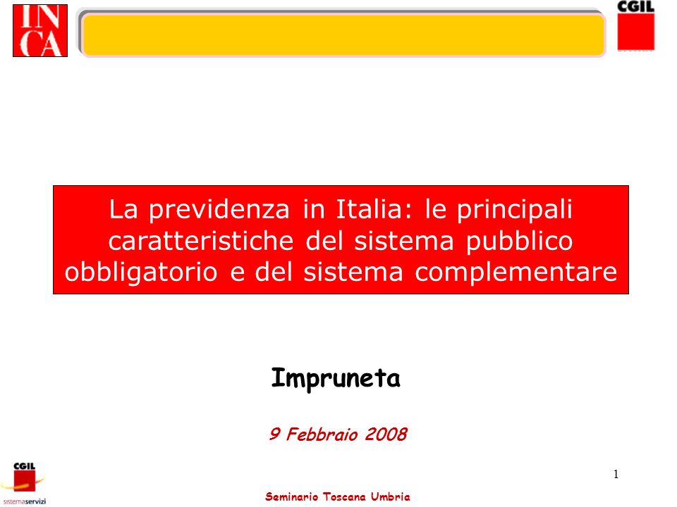 La previdenza in Italia: le principali caratteristiche del sistema pubblico obbligatorio e del sistema complementare