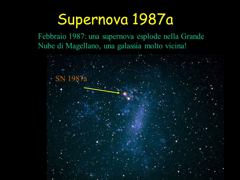 Supernova 1987a Febbraio 1987: una supernova esplode nella Grande