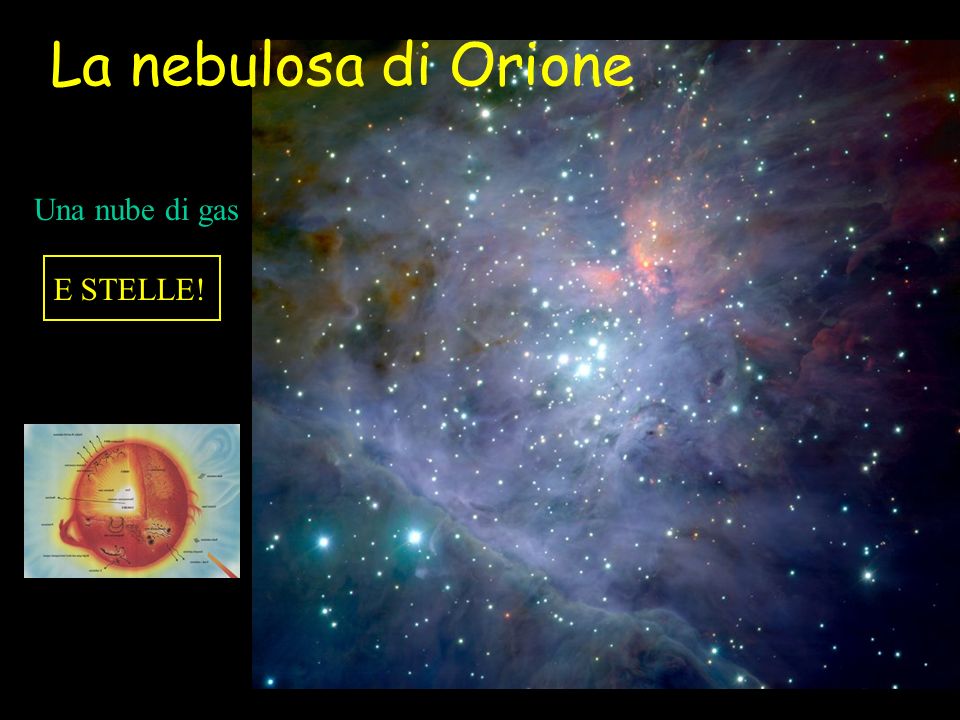 La nebulosa di Orione E STELLE! Una nube di gas