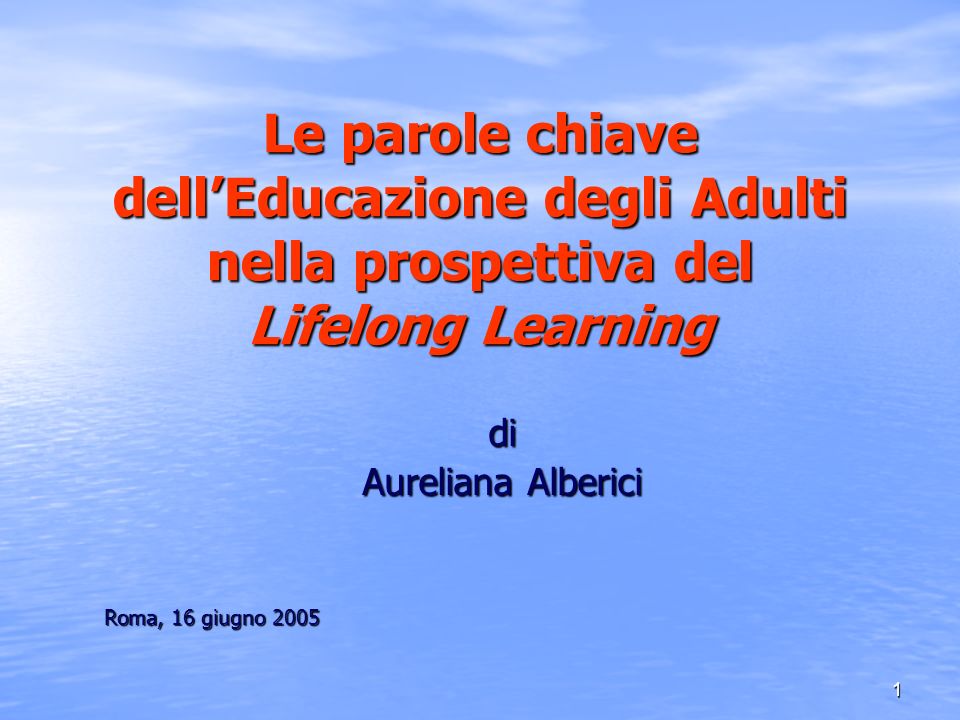 di Aureliana Alberici Roma, 16 giugno 2005