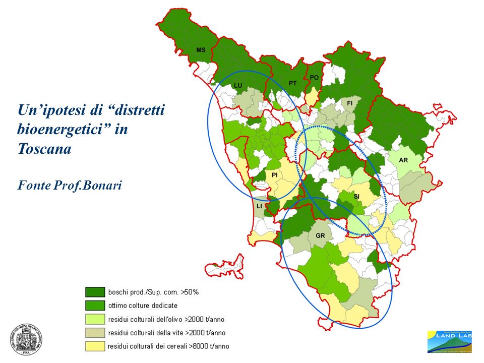 Un’ipotesi di distretti bioenergetici in Toscana