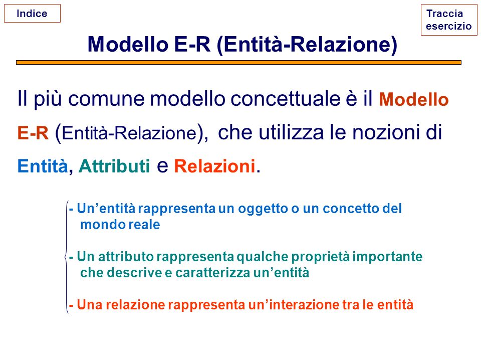 Modello E-R (Entità-Relazione)