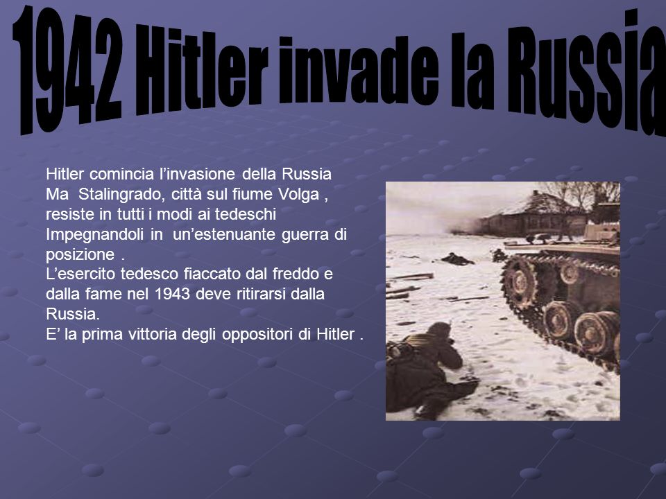 1942 Hitler invade la Russia