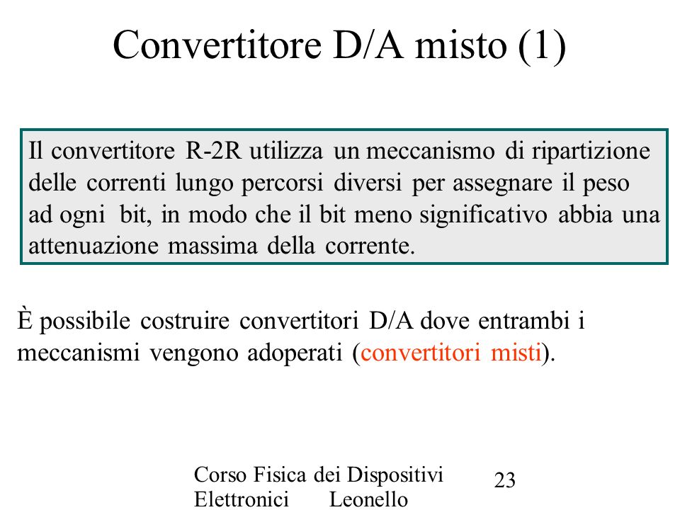 Convertitore D/A misto (1)