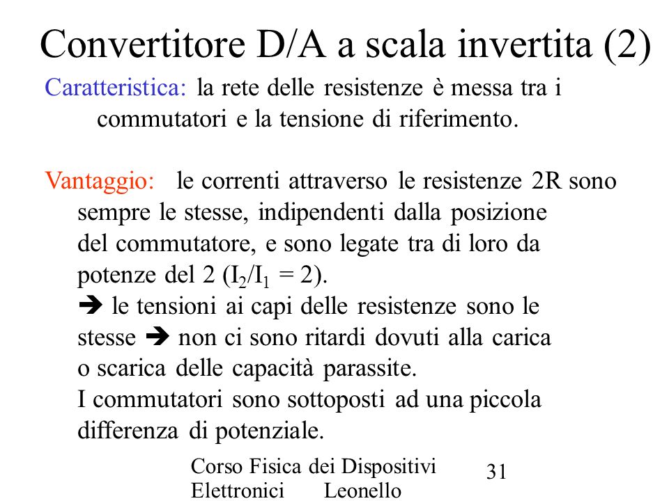 Convertitore D/A a scala invertita (2)