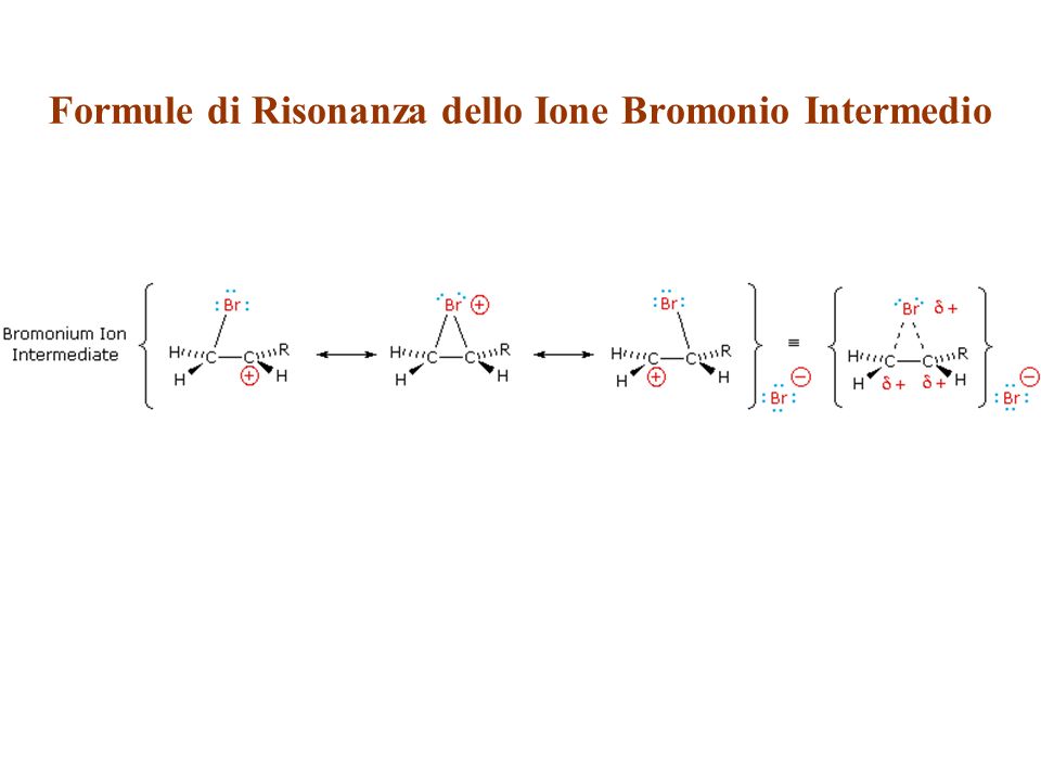 Formule di Risonanza dello Ione Bromonio Intermedio