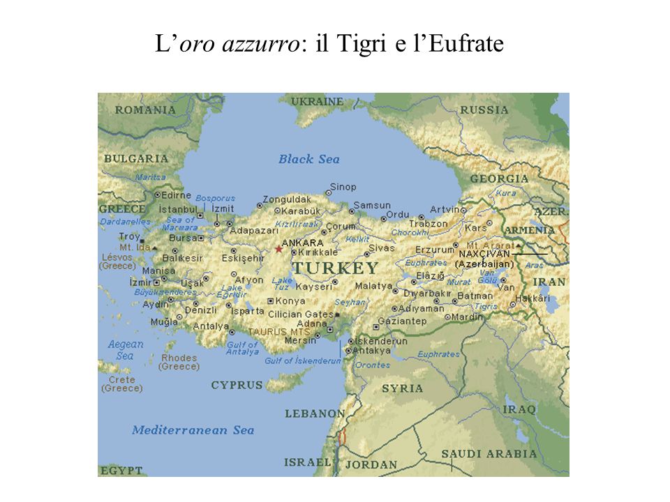 L’oro azzurro: il Tigri e l’Eufrate