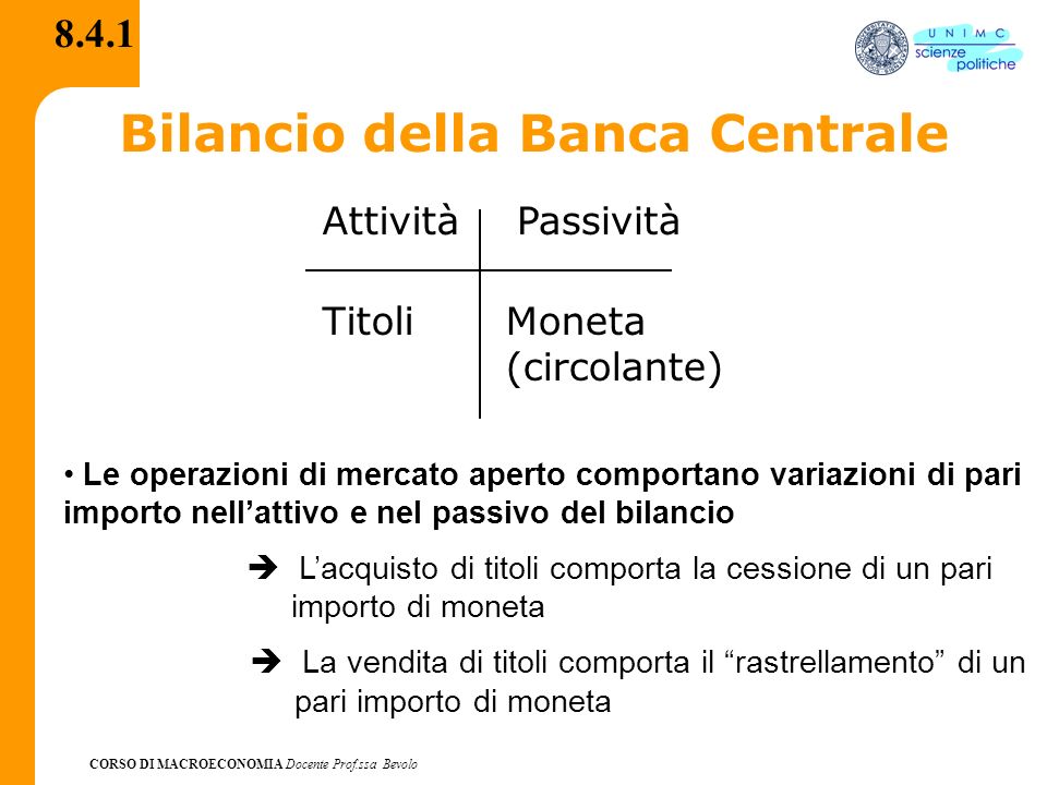 Bilancio della Banca Centrale