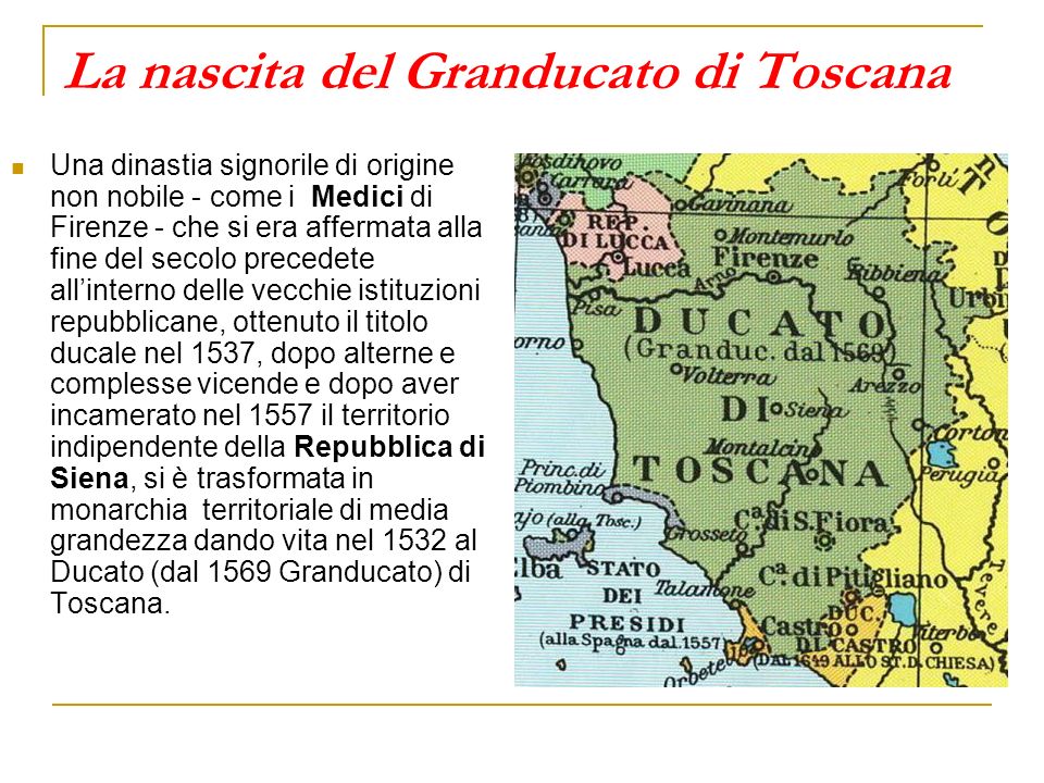La nascita del Granducato di Toscana