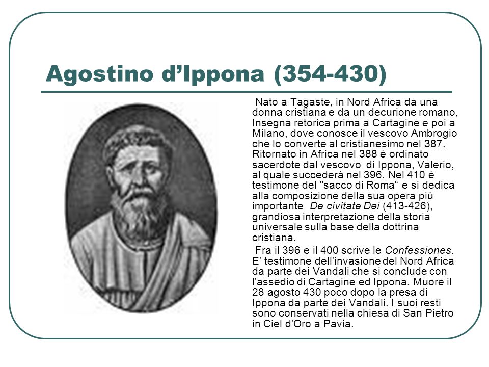 Agostino d’Ippona ( )