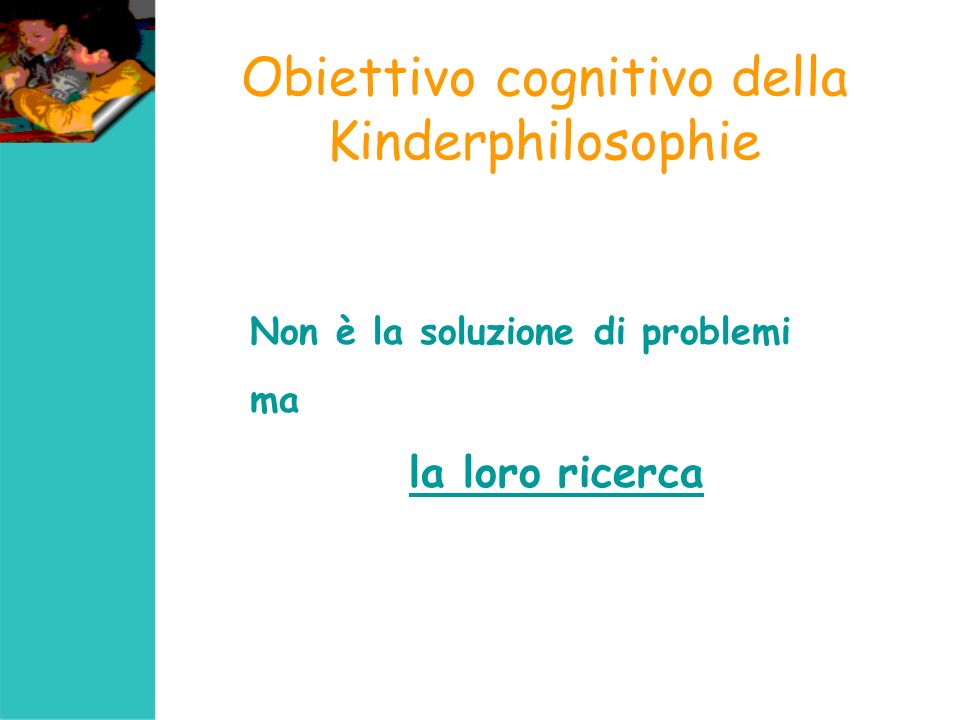 Obiettivo cognitivo della Kinderphilosophie