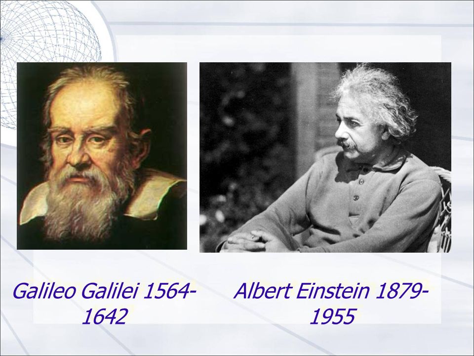 Galileo Galilei Albert Einstein