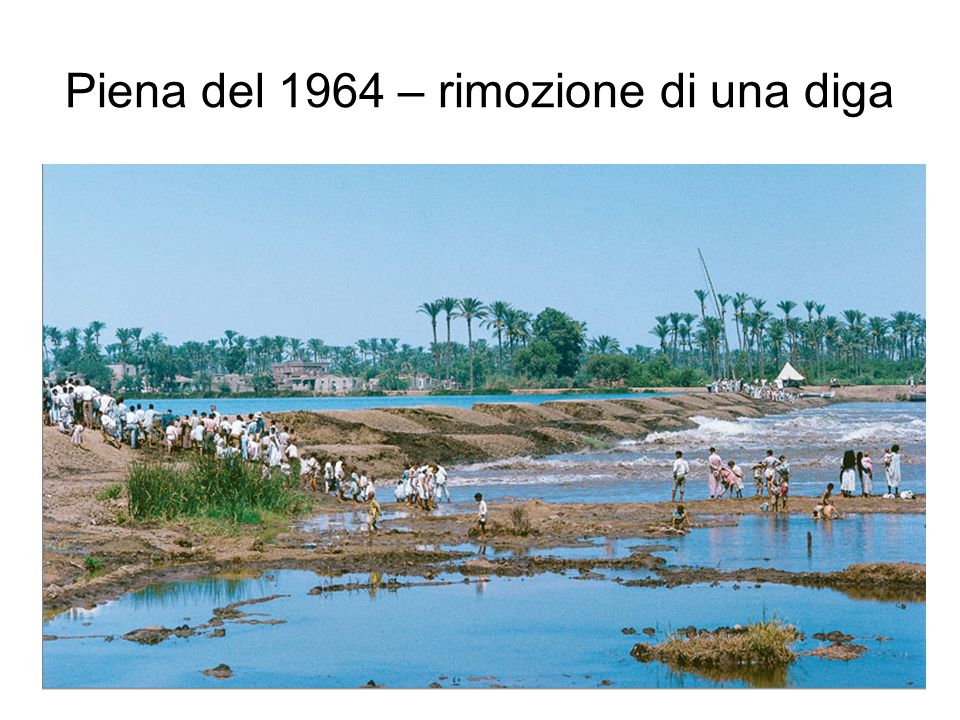 Piena del 1964 – rimozione di una diga