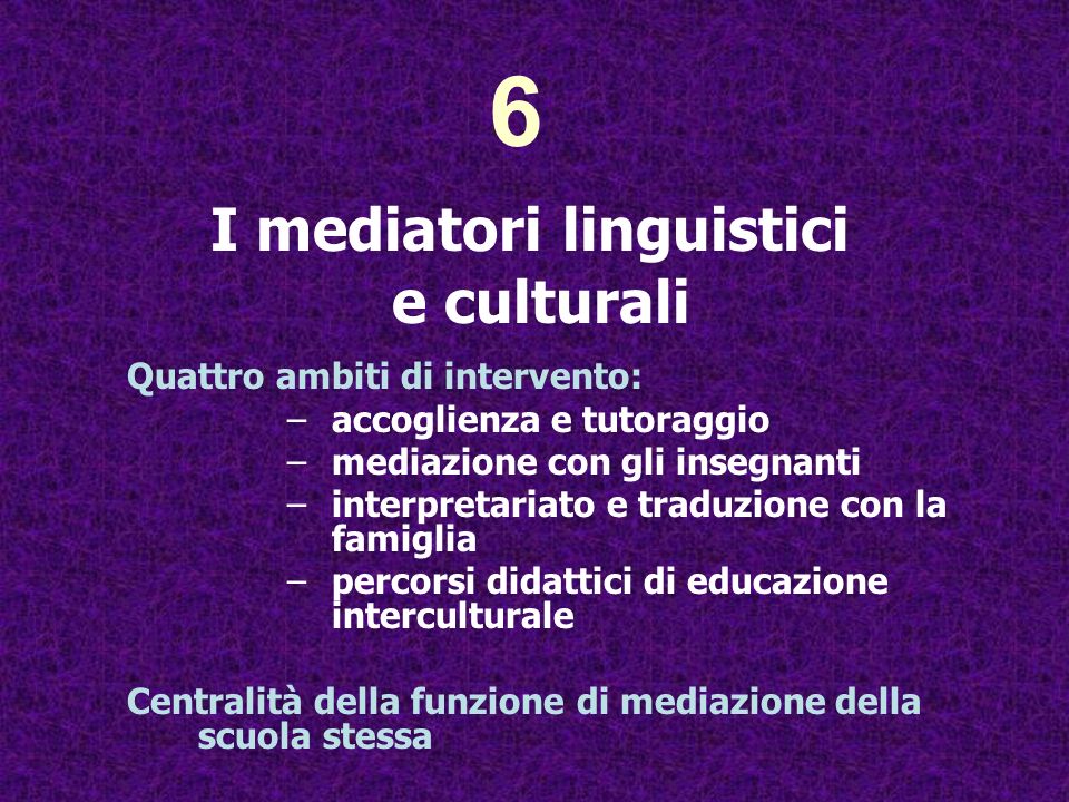 I mediatori linguistici e culturali
