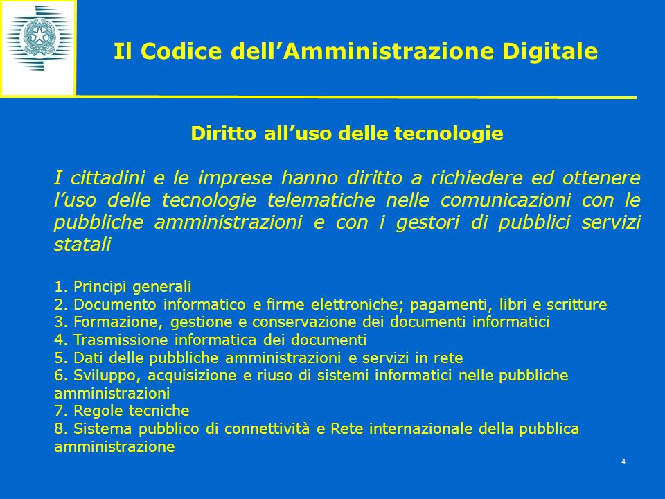 Il Codice dell’Amministrazione Digitale