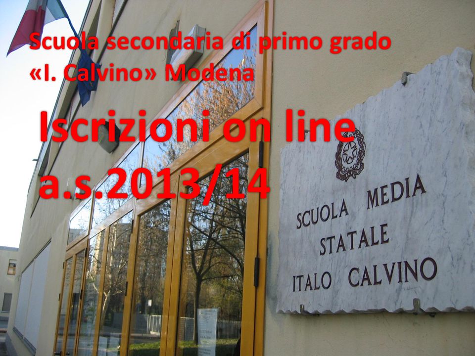 Iscrizioni on line a.s.2013/14 Scuola secondaria di primo grado