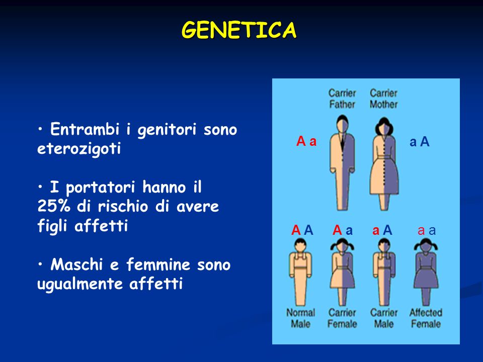 GENETICA Entrambi i genitori sono eterozigoti