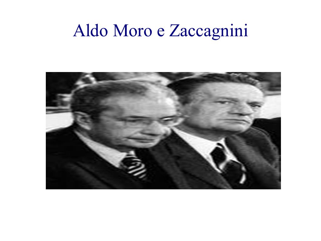 Aldo Moro e Zaccagnini
