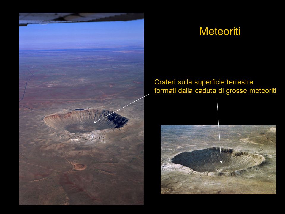 Meteoriti Crateri sulla superficie terrestre