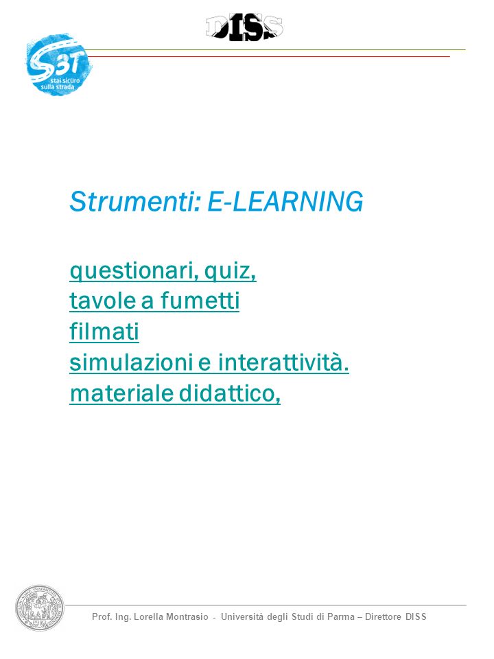 Strumenti: E-LEARNING