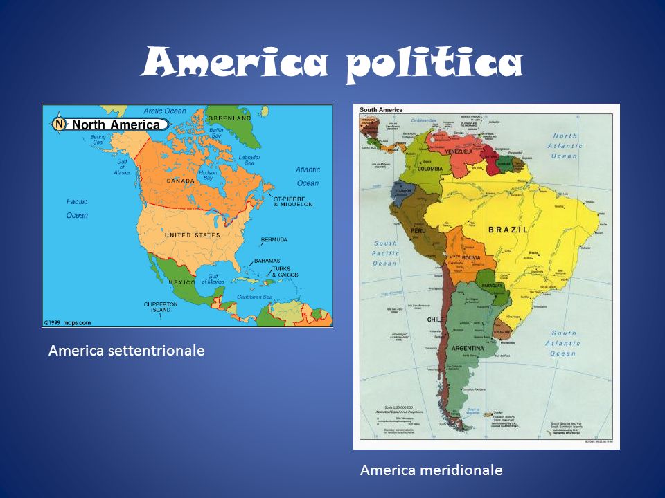 America politica America settentrionale America meridionale