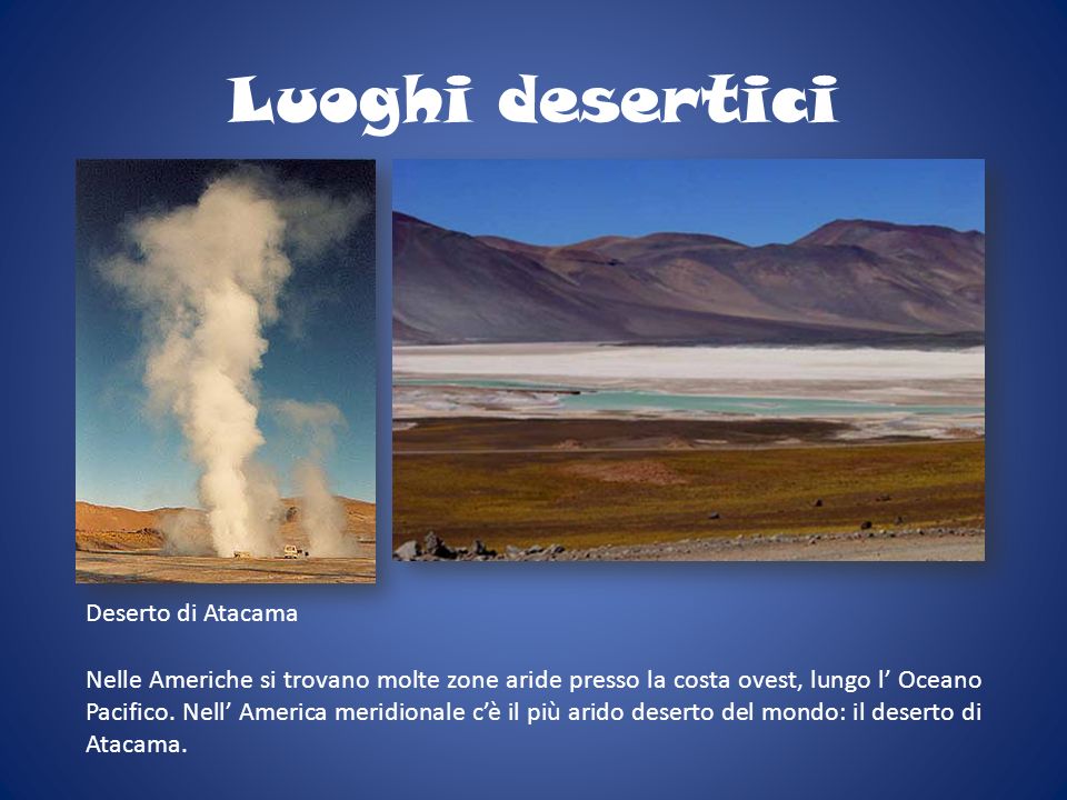 Luoghi desertici Deserto di Atacama