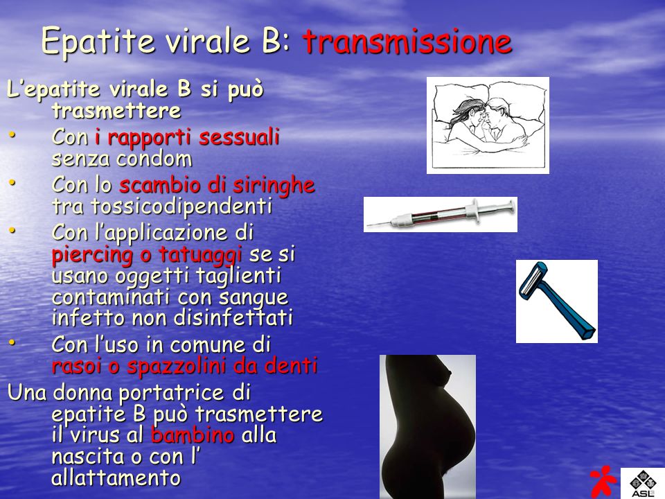 Epatite virale B: transmissione