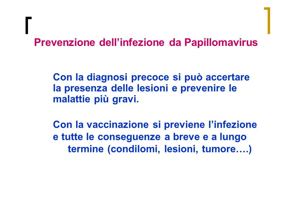 Prevenzione dell’infezione da Papillomavirus
