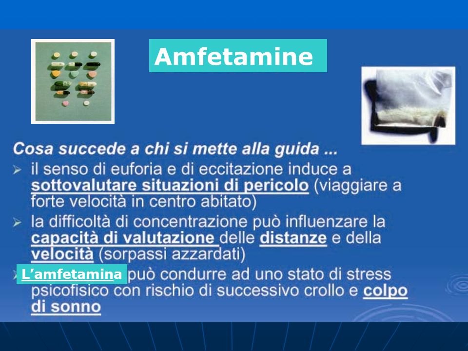 Amfetamine L’amfetamina