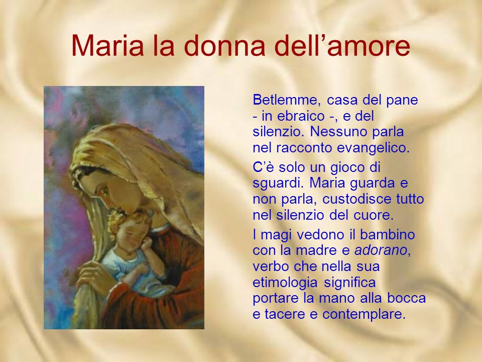 Maria la donna dell’amore