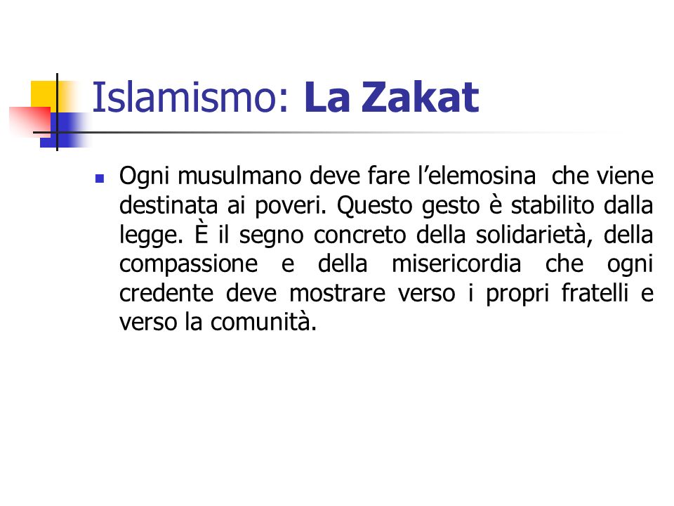 Islamismo: La Zakat